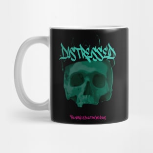 Distressed grunge skull Mug